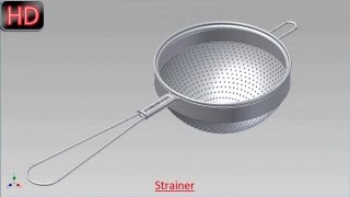 Strainer  Autodesk Inventor Tutorial [upl. by Hilde]