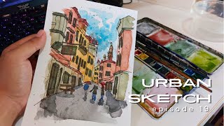 Urban Sketch 19  Real time StepbyStep Sketching [upl. by Perl]