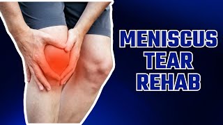 Exercises amp Rehab after Meniscus Surgery Strengthening amp Stretches [upl. by Rimola]