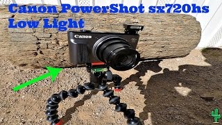 CANON POWERSHOT SX720 HS LOW LIGHT TEST [upl. by Ahsart]