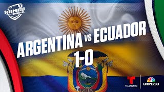 Highlights amp Goals Argentina vs Ecuador 10  Rumbo al Mundial  Telemundo Deportes [upl. by Keegan]