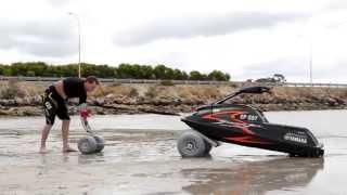 Jet Hitch  Transporting Launching and Retrieving You Standup Jetski With No Trailer [upl. by Starr]