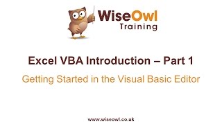 Excel VBA Introduction Part 1  Getting Started in the VB Editor [upl. by Akeit]