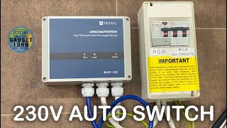 Mains EHU to Inverter Power Auto Switch Install  VanTech Quickie ish [upl. by Letsirhc]