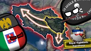 Can the Chetniks unite Yugoslavia TWR  Hoi4 [upl. by Iddet]