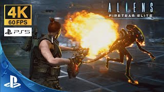 Aliens Fireteam Elite  Gameplay on PS5 Coop Online [upl. by Haneehs]