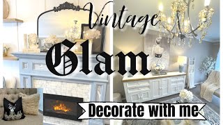 VINTAGE GLAM DECORATE WITH ME 2023  FRENCH PROVINCIAL LIVING ROOM MAKEOVER [upl. by Arvind]