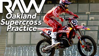 Oakland Supercross Practice RAW  Motocross Action Magazine [upl. by Panter]