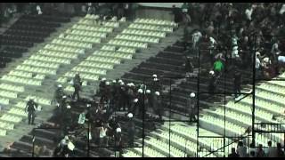 Fan Riots PAOK Thessaloniki vs Rapid Wien 23 August 2012 [upl. by Masson]