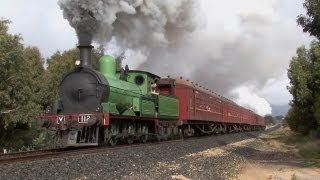 Vintage Steam in Ballarat on 8 May 2011 Australian Trains [upl. by Garibold63]