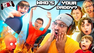 WHOS YOUR DADDY Save the Little Dumb Things FGTeeV 6 Player Challenge [upl. by Hilaire]