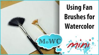 How to use a Fan Brush for Watercolor Painting [upl. by Brozak]