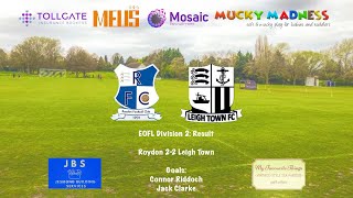 Roydon 22 Leigh Town [upl. by Yhprum]