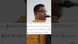 Way Maker Alto Sax Sheet Music [upl. by Yrrag]