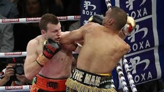 Jeff Horn vs Anthony Mundine 1st Round KO [upl. by Swanhilda]