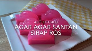 Agar Agar Santan Sirap Rose [upl. by Ardnossac]