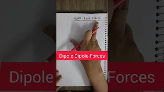 Dipole  Dipole Forces chemistry statesofmatter neet iitjee [upl. by Reeva]