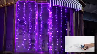 Ollny Curtain lights color changing lights 16 colors changing room decoration light [upl. by Maltzman]