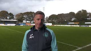 Alan Maybury Post Match Interview v Stranraer FC 280092024 [upl. by Eedeed]