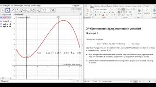 2P2PY Gjennomsnittlig og momentan vekstfart [upl. by Nodgnal]