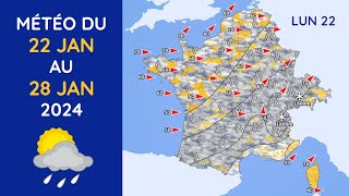 Météo du Lundi 22 au Dimanche 28 Janvier 2024 [upl. by Kanor]