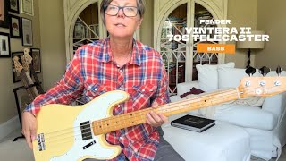 Fender Vintera II Telecaster Bass Review 52524 [upl. by Hillier]