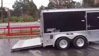 7 x 12 Black Haulmark Low Rider Enclosed Cargo Motorcycle Trailer [upl. by Durware854]