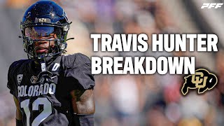 Will Travis Hunter play WR or CB in the NFL  PFF [upl. by Ylevol]