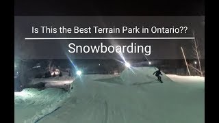 Terrain Park Overview  Lakeridge Razors Edge 2018  Snowboarding  HD [upl. by Cave]