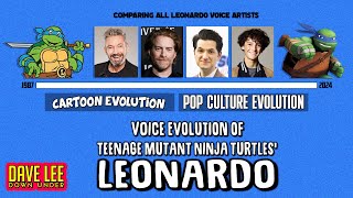 Voice Evolution of TMNTs LEONARDO Compared amp Explained  37 Years  CARTOON EVOLUTION [upl. by Nauqaj]