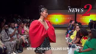 NYFW CHUKS COLLINS SS25 COLLECTION [upl. by Alyar179]