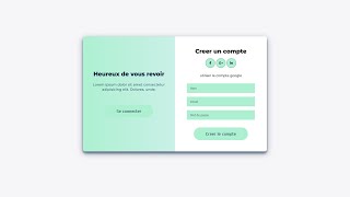 Tutoriel JavaScript  Formulaire dInscription amp de Connexion Animé  HTML CSS JavaScript [upl. by Hepza]