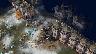 Age of Empires 4  2v2v2v2 EPIC BATTLES  Multiplayer Gameplay [upl. by Olen670]