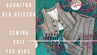 Jak uszyć Garnitur dla Dziecka I How to Sew a suit for kids I Tutorial I Sewing for children [upl. by Yance921]