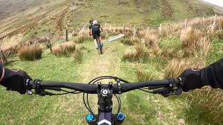 Cadair Idris Full Descent on a Mountain Bike [upl. by Ellinet435]