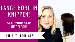 LANGE BOBLIJN KNIPPEN  BOB  LOB HAIRCUT TUTORIAL  Dazzling Beauty [upl. by Carlita]