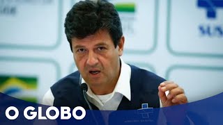 Coronavírus Mandetta é impedido de falar sobre tour de Bolsonaro [upl. by Launame267]