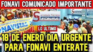 FONAVI DEVOLUCION LO ULTIMO 18 DE ENERO DIA IMPORTANTE QUE ESTA PASANDO EN LA COMISION ADHOC [upl. by Yojal]