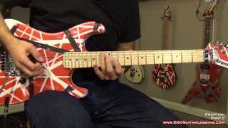 How to play Eruption  Eddie Van Halen  5150GuitarLessonscom sample [upl. by Licht]