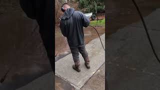 FILTHY Basketball Court MAKEOVER Satisfying Pressure Washing satisfying pressurewashing [upl. by Kiele]