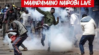 MAANDAMANO NAIROBI LIVE TODAY NI KUBAYA live maandamano nairobi trending viralvideo [upl. by Beka235]