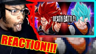 Gogeta VS Vegito Dragon Ball  DEATH BATTLE DB Reaction [upl. by Niltiak]