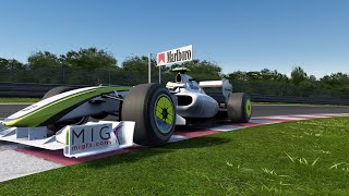 Assetto Corsa F1 2009 Brawn GP BGP001 at Hungaroring R Barrichello hotlap [upl. by Thoma]