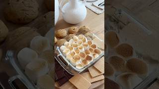 SATISFYING QUICK DESSERT  SMORES COOKIE DIP satisfying asmr cookies smoresdip smores [upl. by Ddot227]