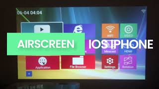 AIRSCREEN ภาพจากมือถือ IPHONE IOS ขึ้นบนโปรเจคเตอร์ทุกรุ่นที่มีแอพนี้ [upl. by Norven]