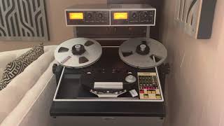 Ampex ATR102 professional reel to reel playing Analogue Productions master tape [upl. by Malek93]