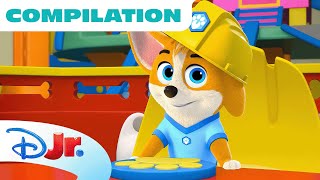 Pupstruction Phinny the Corgi 🐶 Compilation  disneyjr​ [upl. by Nana358]