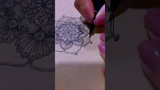 Mandala 004  Part 1 mandalas mandaladrawing mandalatutorial [upl. by Fafa]