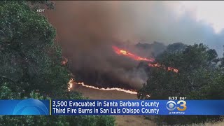 Thousands Evacuated In Santa Barbara County [upl. by Acirretal]