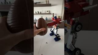 EASTER EGG VS OPTIMUS PRIME easter transformers [upl. by Kosel]